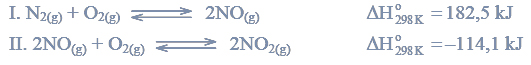 Reakcje azotu i tlenu. Entalpia reakcji.