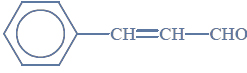 Wzór aldehydu cynamonowego.