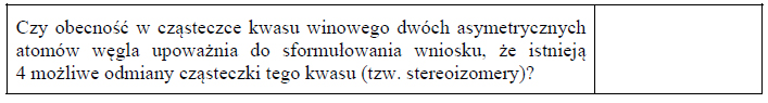 Diasteroizomery kwasu winowego.