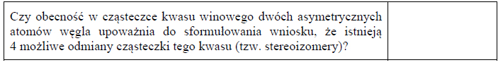 Stereoizomeria w kwasie winowym.