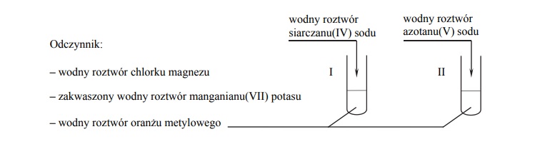 Różnice w przebiegu doświadczenia z udziałem siarczanu(IV) sodu i azotanu(V) sodu.