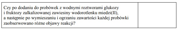 W jaki sposób odróżnić glukozę od fruktozy