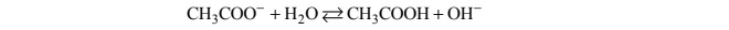 Obliczanie pH roztworu octanu sodu.