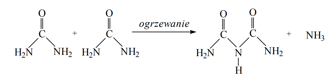 Reakcja kondensacji mocznika.