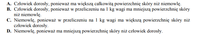 Czy rozmiary ciała mają wpływ na szybkość odwodnienia?