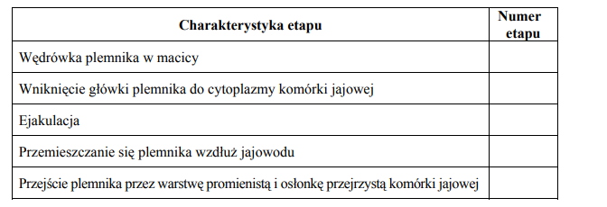 Proces zapłodnienia.