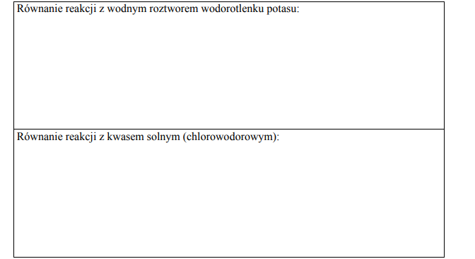 Reakcje waliny z kwasami i zasadami