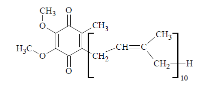 Wzór cząsteczki Q10 (koenzymu Q10)