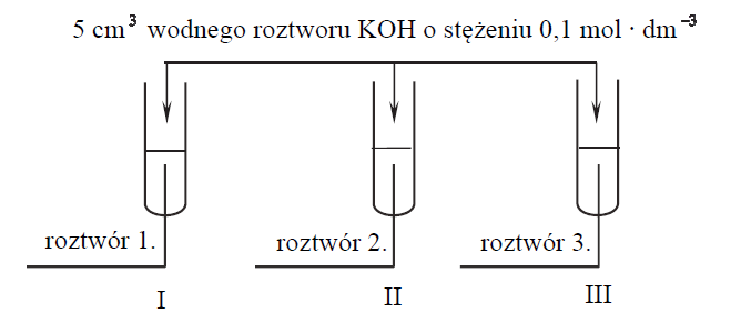 Roztwory trzech soli: azotanu(V) glinu, azotanu(V) potasu i azotanu(V) magnezu