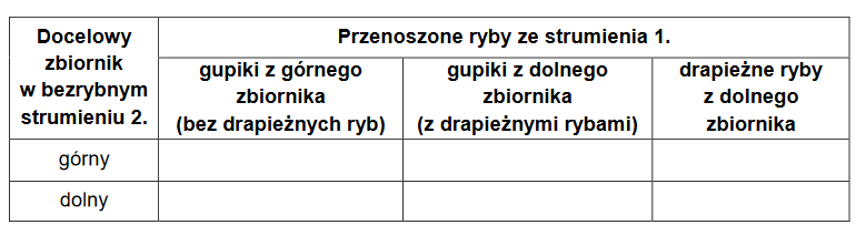 Ubarwienie samic i samców gupika