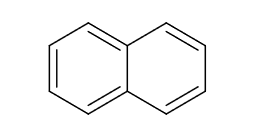Naftalen – najprostszy policykliczny węglowodór aromatyczny o dwóch skondensowanych pierścieniach
