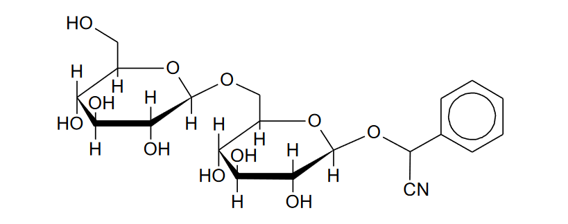 Amigdalina – związek chemiczny występujący w gorzkich migdałach
