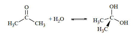 diole – produkt reakcji aldehydów i ketów z wodą