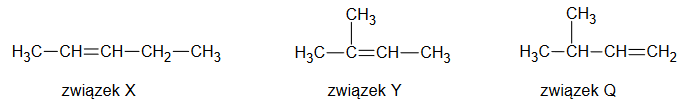 wzory półstrukturalne wybranych węglowodorów